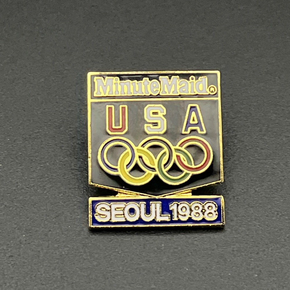 1988 Seoul Olympics Minute Maid Sponsor Team‎ USA Lapel Hat Pin